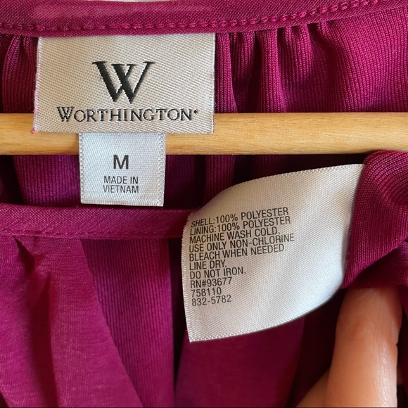 Worthington Pink Shell, Size M - Picture 6 of 6